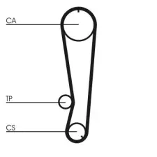 CONTINENTAL CTAM Fogasszíj CT569 autóalkatrész