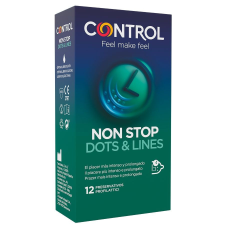 CONTROL CONDOMS CONTROL - NONSTOP PONTOK ÉS VONALAK ÓVSZER 12 DB óvszer