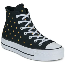 Converse Magas szárú edzőcipők LIFT PLATFORM EMBROIDERED STARS Fekete 36 1/2