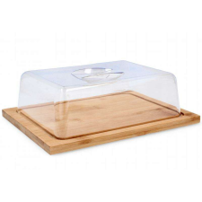 CookLine Cook Line bambusz vágódeszka műanyag fedéllel 25 x 19 cm konyhai eszköz