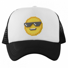  Cool mosoly Emoji - Trucker Hálós Baseball Sapka