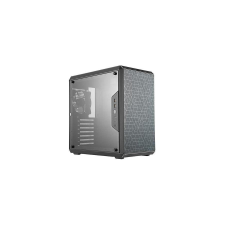 Cooler Master Ház ATX MASTERBOX Q500L, Mágneses előlap, Tápegység nélkül, Üvegfalú, Szürke számítógép ház