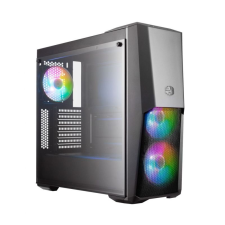 Cooler Master MasterBox MB500 ARGB Tempered Glass Black Számítógépház számítógép ház