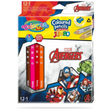 CoolPack - Avengers - Bosszúállók Jumbo kétoldalú színes ceruza készlet - 12 db-os (91413PTR) színes ceruza