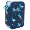 CoolPack CoolPack Háromemeletes töltött tolltartó JUMPER 3 Blue unicorn