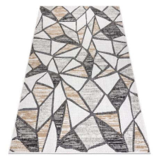 Cooper Fonott sizal szőnyeg COOPER Mozaik 22208 ecru / fekete 80x150 cm lakástextília