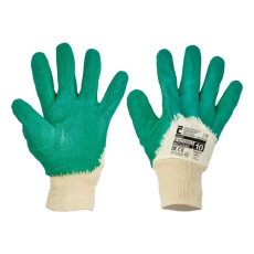  COOT 143510-07 PAMUTKESZTYŰ,ZÖLD LATEXBA FÉLIG MÁRTVA