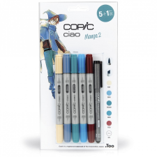 COPIC Ciao alkoholos marker készlet, Manga 2 - (5+1 db) filctoll, marker