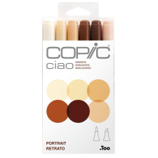 COPIC Grafikai filctoll készlet , COPIC Ciao marker - Portrait - (6 db) filctoll, marker