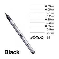 COPIC Multiliner SP Tűfilc - 0,2 mm - Fekete - újratölthető (1 db) filctoll, marker