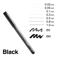 COPIC Multiliner Tűfilc - Fekete - Válaszható méret (1 db) filctoll, marker