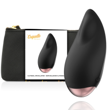  Coquette Chic Desire – elegáns csiklóizgató fekete/arany vibrátorok