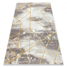  CORE szőnyeg 1818 Geometriai - Structural, két szintű, elefántcsont / arany 140x190 cm lakástextília