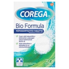 COREGA Bio Formula antibakteriális hatású műfogsortisztító tabletta 30 db szájvíz
