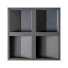 Corkbee Concave grey - szürke természetes parafa hőszigetelő falburkoló panel