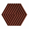 Corkbee Weave maroon - gesztenyebarna természetes parafa hőszigetelő falburkoló panel