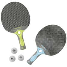 Cornilleau Tacteo Duo Pack (kompozit) kültéri pingpong ütő szett labdával tenisz felszerelés