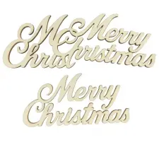 Corolla Exp-Imp. Kft Natúr fa - Merry Christmas felirat dekorációs kellék