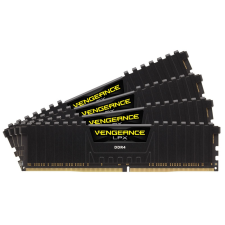 Corsair 64GB DDR4 2666MHz Kit(4x16GB) Vengeance LPX Black (CMK64GX4M4A2666C16) memória (ram)
