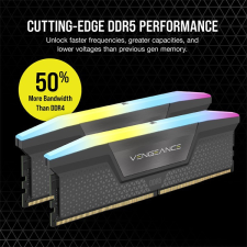 Corsair Memória VENGEANCE RGB DDR5 32GB 6000MHz CL36, AMD EXPO (Kit of 2), szürke memória (ram)