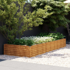  corten acél kerti magaságyás 291x100x36 cm kerti tárolás