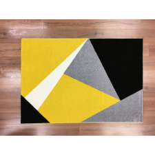 CORTINATEX Barcelona 198 sárga geometriai mintás szőnyeg 120x170cm lakástextília