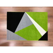 CORTINATEX Barcelona 198 zöld geometriai mintás szőnyeg 80x150 cm lakástextília