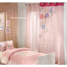 CORTINATEX SC Függöny rózsaszín virágmintás 160x250 cm lakástextília