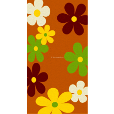 CORTINATEX Trendy Kids Narancs virágos D236A szőnyeg 80x150 cm lakástextília