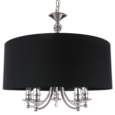 Cosmolight glamour klasszikus csillár abu dhabi fekete ezüst cosp05697ch-bk világítás