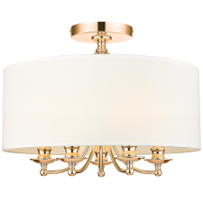Cosmolight glamour modern mennyezeti lámpa abu dhabi fehér arany cosc05442au-wh világítás