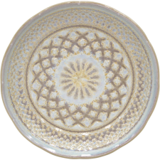 Costa Nova Cristal lapos tányér, márvány, magasság: 24 mm, ø: 154 mm tányér és evőeszköz