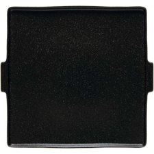 Costa Nova Tálaló tányér, Costa Nova Notos 22,4x20,7 cm, fekete, füllel tányér és evőeszköz