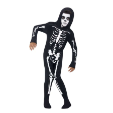 Costum carnaval schelet pentru copii 7-9 ani 130-143 cm jelmez