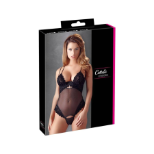 Cottelli - Bársonyos, variálható body (fekete) body