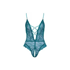 Cottelli - fűzős csipkés, nyitott body  Méret: XL vibrátorok