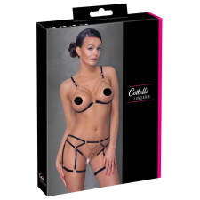 Cottelli - láncos, dísz testhám - 2 részes (fekete) body