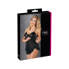 Cottelli - Lenge, fodros babydoll (fekete)