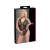 Cottelli Plus Size Cottelli Curves Plus Size - áttetsző mintás body (fekete)