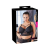 Cottelli Plus Size - pántos-csipkés melltartó (fekete)