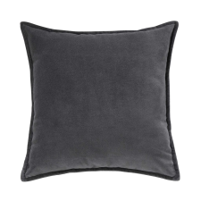 COTTON VELVET párna, antracit szürke 45 x 45cm lakástextília