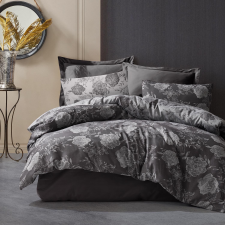  Cottonlove Jacquard 220x200 flóra grafit leveles ágynemű lakástextília