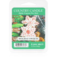 Country Candle Holiday Sweets illatos viasz aromalámpába 64 g gyertya