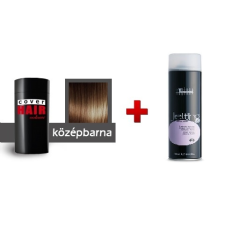 Cover Hair Volume hajdúsító, 30 g, középbarna + kötést erősítő spray hajformázó