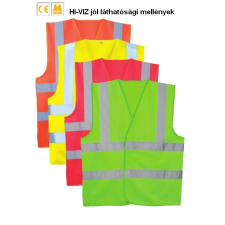 Coverguard 70265, Fluo jólláthatósági mellény (70262 modell), 2 kereszt, 1 hosszanti csík, sárga láthatósági ruházat
