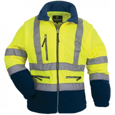 Coverguard 7PSTYL FLUO PULÓVER LEVEHETŐ UJJÚ SÁRGA/KÉK_L (G)