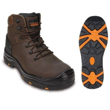 Coverguard Bakancs Topaz S3 SRC HRO hőálló talpú kompozit barna/fekete/narancs 44 munkavédelmi cipő
