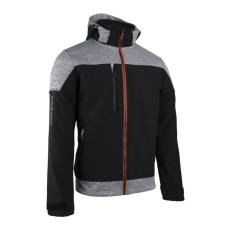 Coverguard BANJO FEKETE/SZÜRKE SOFTSHELL DZSEKI, NARANCS CIPZÁR_3XL