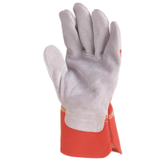 Coverguard BŐRKESZTYŰ, SZÜRKE MARHAHASÍTÉK/PIROS VÁSZON KÉZHÁT_9