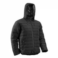 Coverguard Dzseki Yaki bélelt rejtett kapucni magas gallér fekete M munkaruha